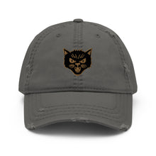 Load image into Gallery viewer, JHS - Bad Kitty Distressed Dad Hat